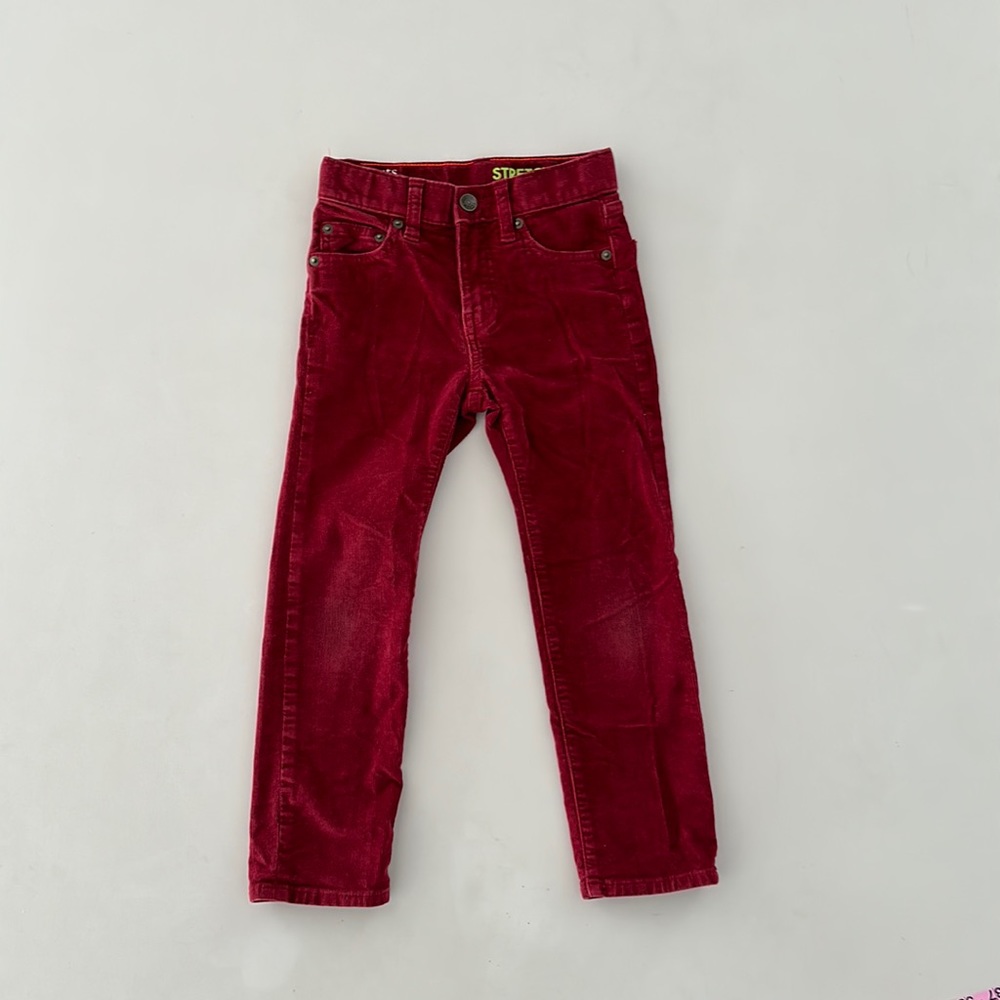 JCREW Crewcut boy burgundy stretch pants in size 5